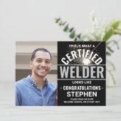 溶接トーチ&スパークス認定溶接機の卒業 招待状 (スタンド正面)