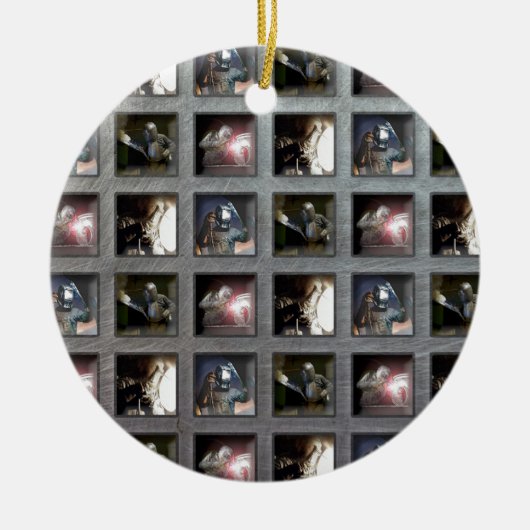 溶接パターン セラミックオーナメント (正面)