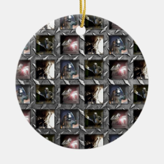 溶接パターン セラミックオーナメント (正面)