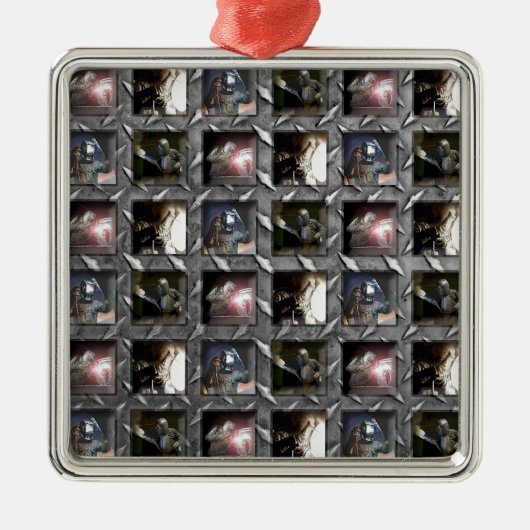 溶接パターン メタルオーナメント (正面)