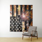 溶接フラグの火花と炎 タペストリー (インサイチュ)