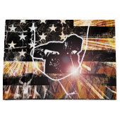 溶接フラグの火花と炎 ラージペーパーバッグ (正面)