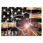 溶接フラグの火花と炎 ラージペーパーバッグ (裏面)