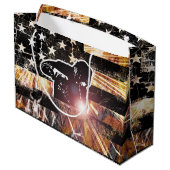 溶接フラグの火花と炎 ラージペーパーバッグ (裏面アングル)