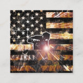 溶接フラグの火花と炎 割引カード (正面)