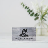 溶接ヘルメット | メタル 名刺 (スタンド正面)