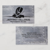 溶接ヘルメット | メタル 名刺 (正面/裏面)