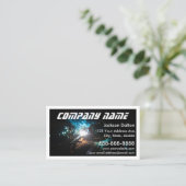 溶接モダンサービスと製造フォト 名刺 (スタンド正面)