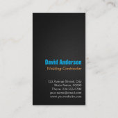 溶接モダンサービスと製造フォト 名刺 (裏面)