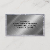 溶接ロゴ |金属 |リベット 名刺 (裏面)