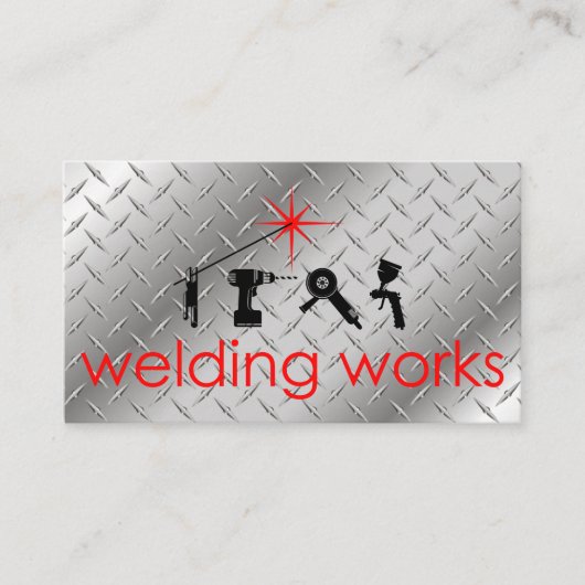 溶接作業名刺 名刺 (正面)