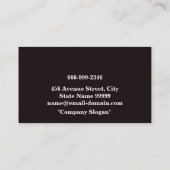 溶接作業者のロゴ |メタルスチールリベット 名刺 (裏面)