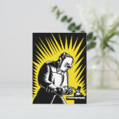 溶接作業者の溶接 ポストカード (スタンド正面)