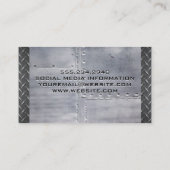 溶接作業者 | スチールリベット 名刺 (裏面)