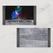 溶接作業者 | スチールリベット 名刺 (正面/裏面)