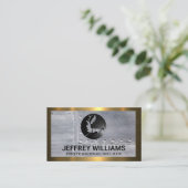 溶接作業 |金属リベット 名刺 (スタンド正面)