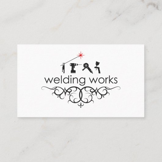 溶接及び溶接作業の名刺 名刺 (裏面)