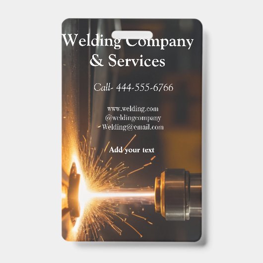 溶接契約建築追加名連絡no バッジ (Front)