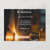 溶接契約建築追加名連絡no ポストカード (裏面)