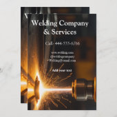 溶接契約建築追加名連絡no 招待状 (正面/裏面)