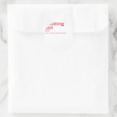 溶接女の子 – 溶接 ラウンドシール (バッグ)