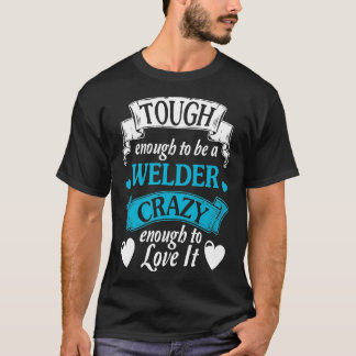 溶接工のタフな名言 タイポ ギフト クール プレミアム Tシャツ