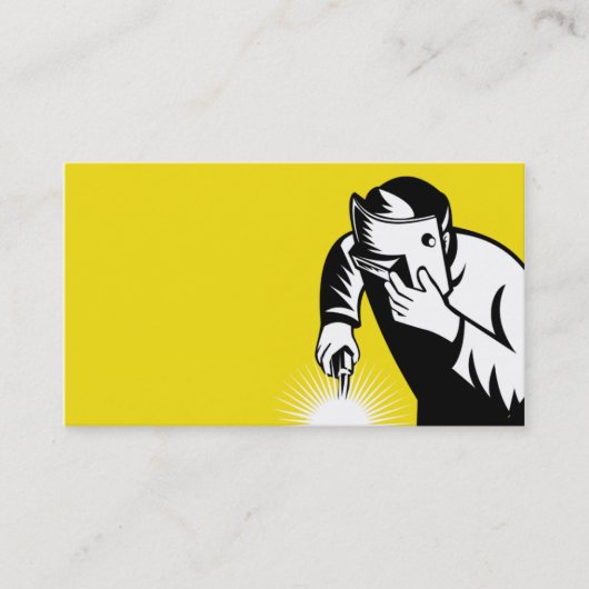 溶接工の労働者の溶接の名刺 名刺 (正面)