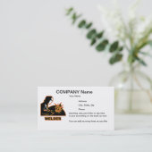 溶接工の名刺 名刺 (スタンド正面)