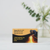 溶接工の名刺 名刺 (スタンド正面)