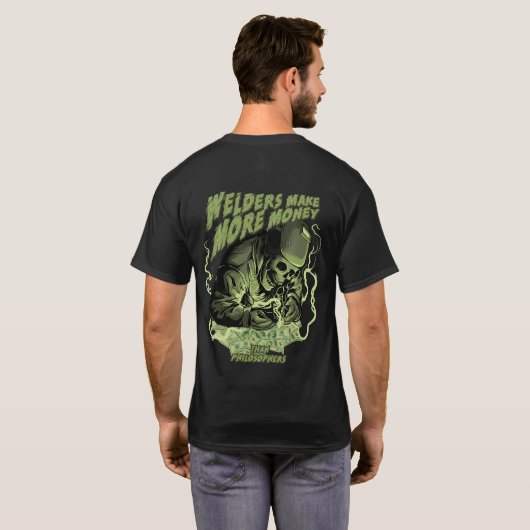 溶接工はもっと稼ぐ Tシャツ (裏面フル)