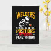 溶接工は全ての位置でこれを行う カード (黄色い花)