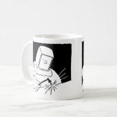 溶接工または鉄鋼労働者溶接 - 鍛冶屋 コーヒーマグカップ (正面左)