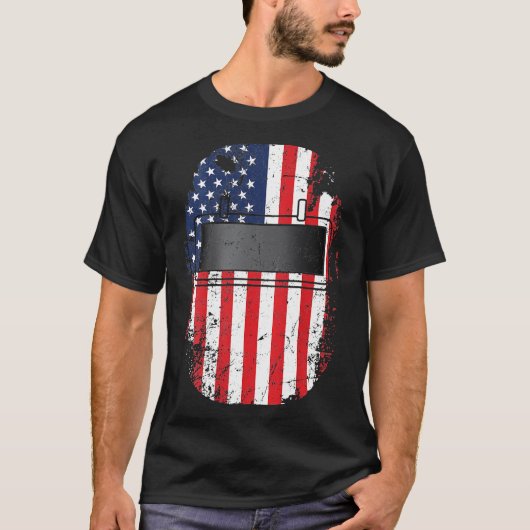 溶接工ギフト 面白い溶接のデザインがTシャツの裏にある Tシャツ (正面)