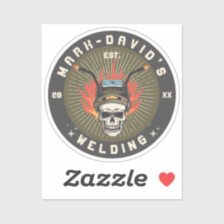 溶接工パーソナライズされた金溶接工房 シール