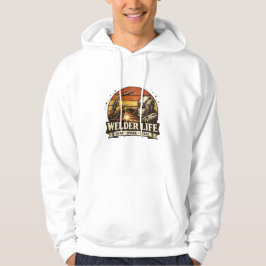 溶接工ライフ ヒート スパーク スチール レトロ サンセットTシャツ パーカ