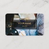 溶接工(上にあられるエレガントな写真) 名刺 (正面)