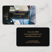 溶接工(上にあられるエレガントな写真) 名刺 (正面/裏面)