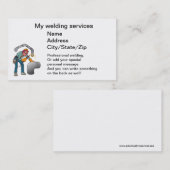 溶接工 名刺 (正面/裏面)