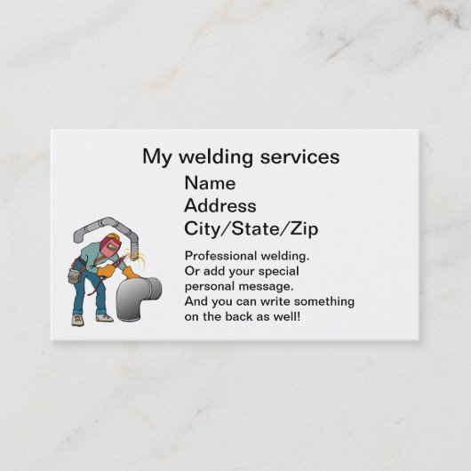 溶接工 名刺 (正面)