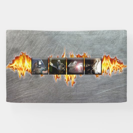 溶接工 横断幕 (横)