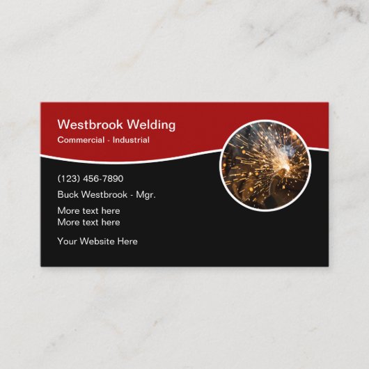 溶接建築サービス 名刺 (正面)