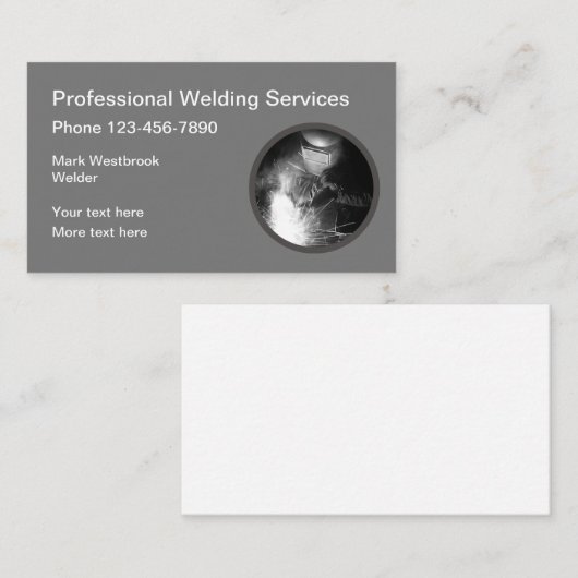 溶接建築サービス 名刺 (正面/裏面)