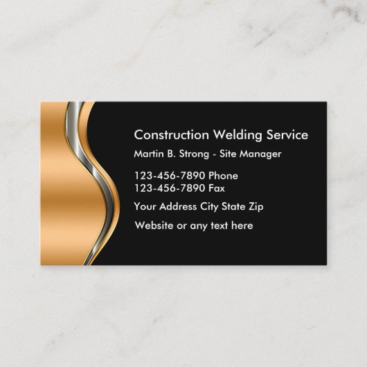 溶接建築名刺 名刺 (正面)