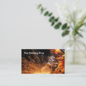 溶接建築業者 名刺 (スタンド正面)