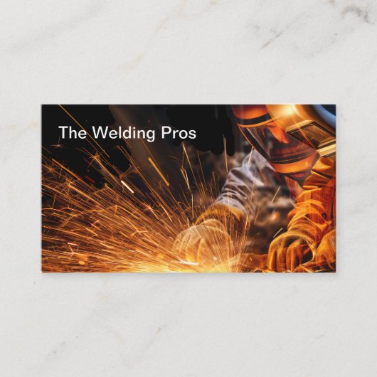 溶接建築業者 名刺 (正面)