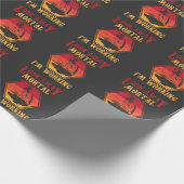 溶接引用文笑わされるレトロ溶接従業員ユーモア ラッピングペーパー (角)