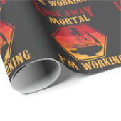 溶接引用文笑わされるレトロ溶接従業員ユーモア ラッピングペーパー (ロールコーナー)