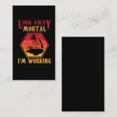 溶接引用文笑わされるレトロ溶接従業員ユーモア 名刺 (正面/裏面)