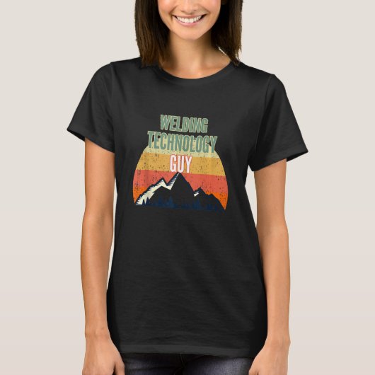 溶接技術男性へ溶接技術ガイ Tシャツ (正面)