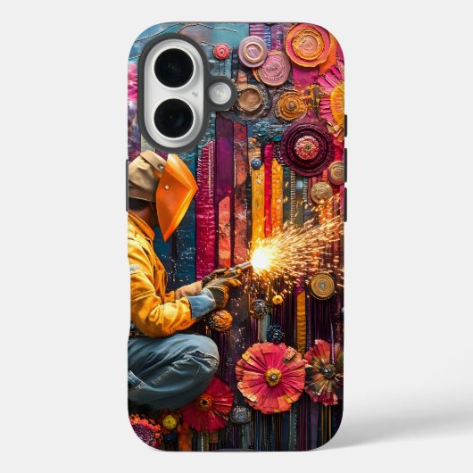 溶接技鮮やか術 – フローラ産業の溶接機 Case-Mate iPhoneケース (裏面)